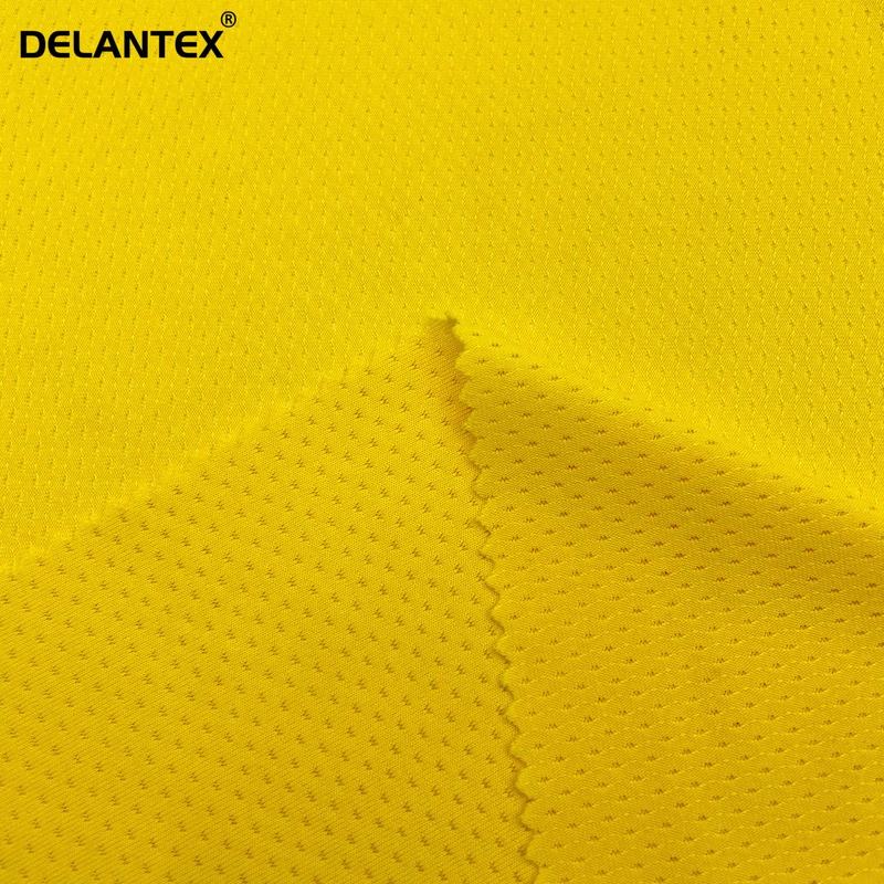 Delantex Manufacture Breathable Sport 95% Polyester 5%Spandex Knit Butterfly Jersey Stretch Mesh Fabric