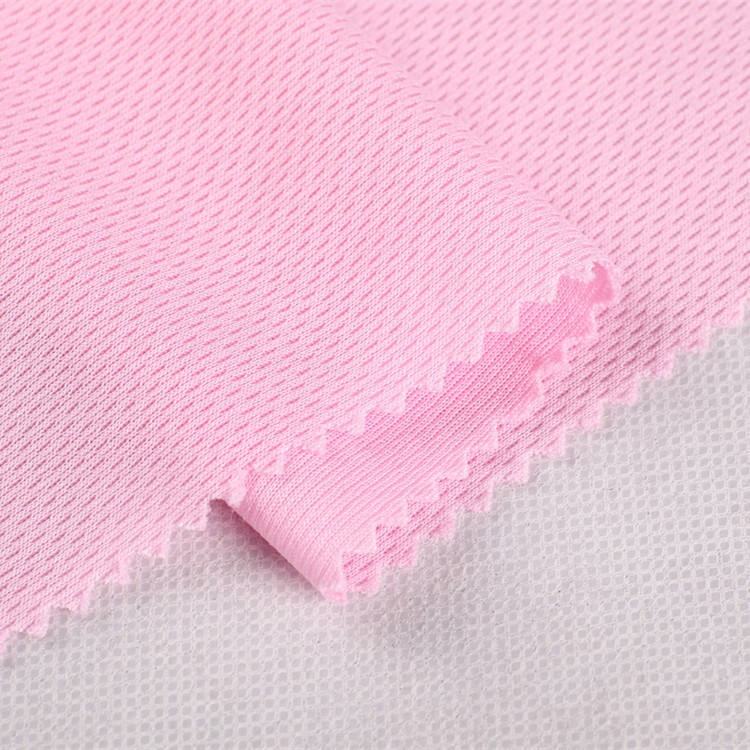 Delantex 100% Polyester Professional Bird Eye Mesh Fabric Cheap Outdoor Jersey for Girls' Garments