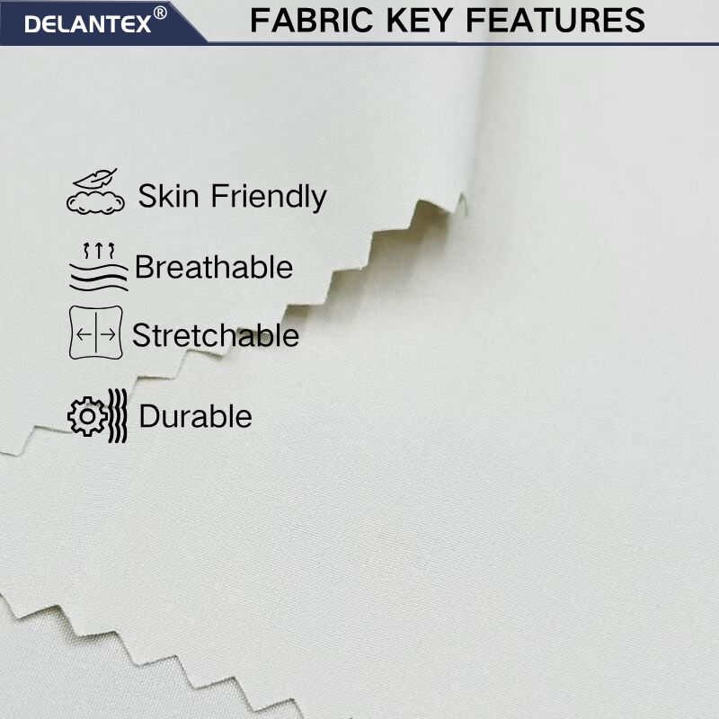 Delantex Polyester Spandex High Quality Wholesale China Workwear Fabric 150cm 180gsm Dry Fit Breathable Fabric