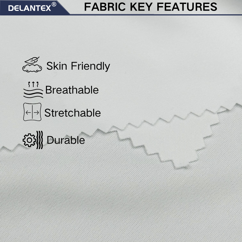 Delantex Polyester Knitted Fabric Double Interlock Sportswear Mesh Interlock Fabric Weft Knitted 100%polyester