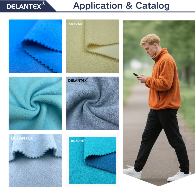 Delantex Winter Hot Fabric Self-produced and Sold Polar Fleece, Anti Shrink and Windproof Fabric with Excellent Properties