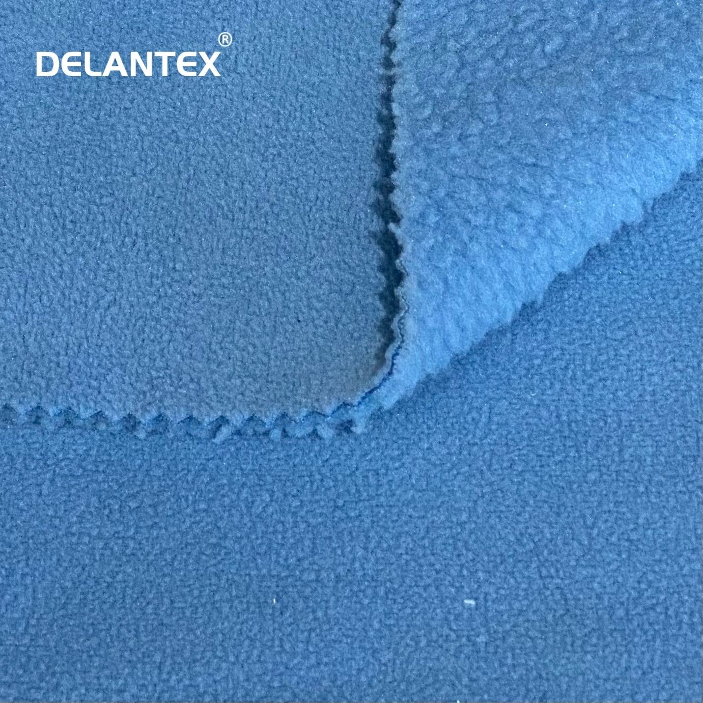 Delantex Customization Hot Sell Polyester Sherpa Fleece Fabric Bonded with Polar Fleece for Winter Coat and Blanket Free Sample