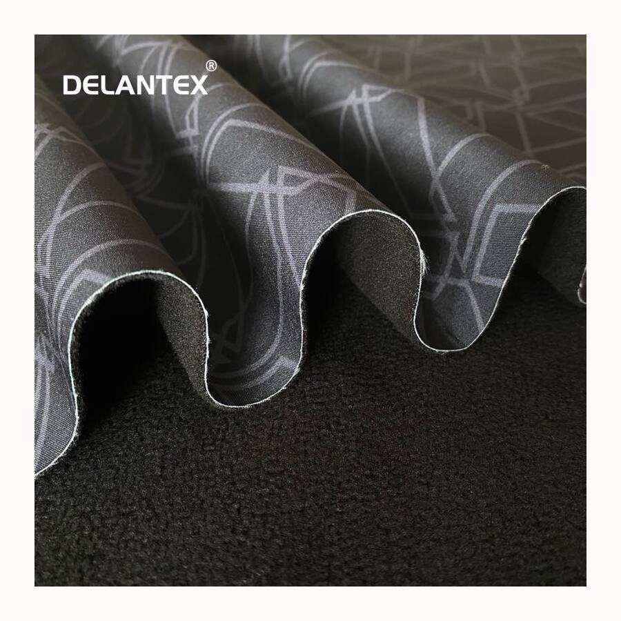 Delantex Hot Sale Soft Shell Fleece Fabric Digital Camouflage Printed Waterproof Breathable Outdoor Windbreaker Jacket Garment