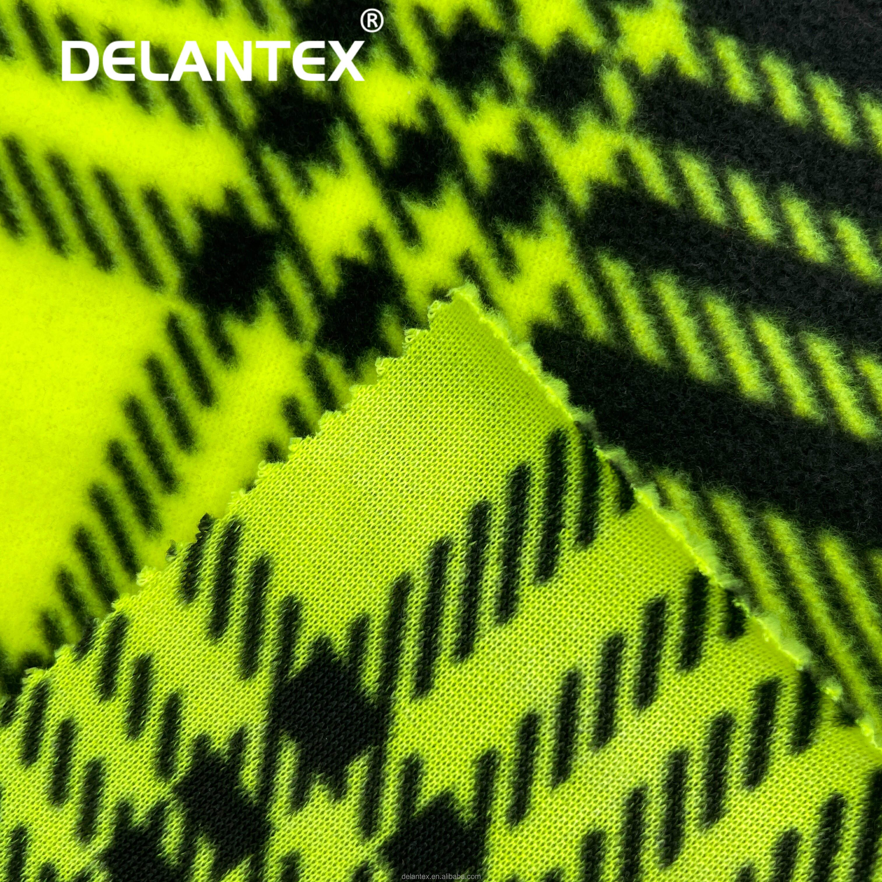 Customized Grid Printed Polar Christmas Fleece Fabric by the Yard