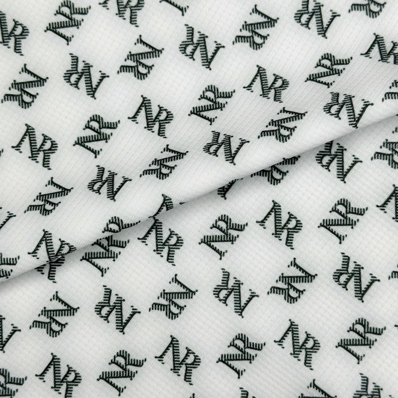 Delantex Golf polo T-shirt fabric 72%polyester 28%spandex Printed stretch fabric