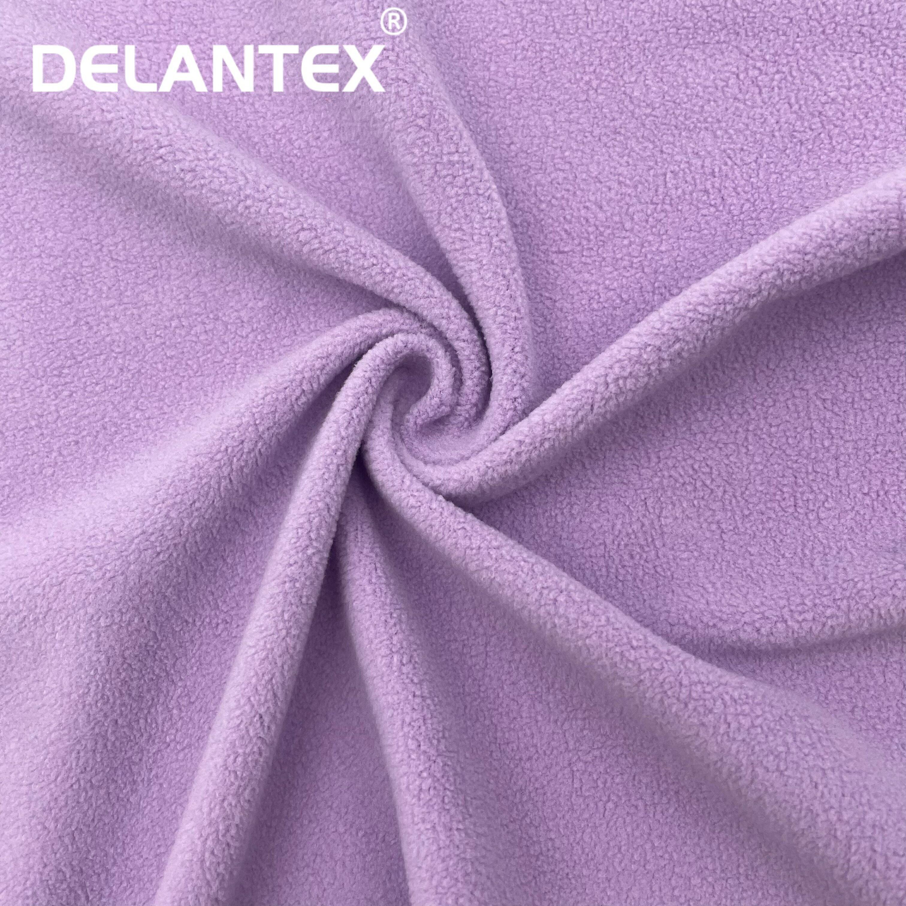 Anti-Pilling 100% Polyester DTY Micro Polar Fleece Fabric Tela for Clothing