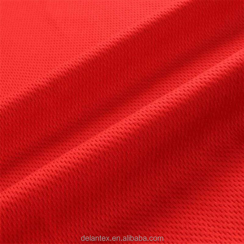 Delantex Bird Eye Bonded Interlock Fabric Polimaiky Recycled Poly Sports Jacket Fabric
