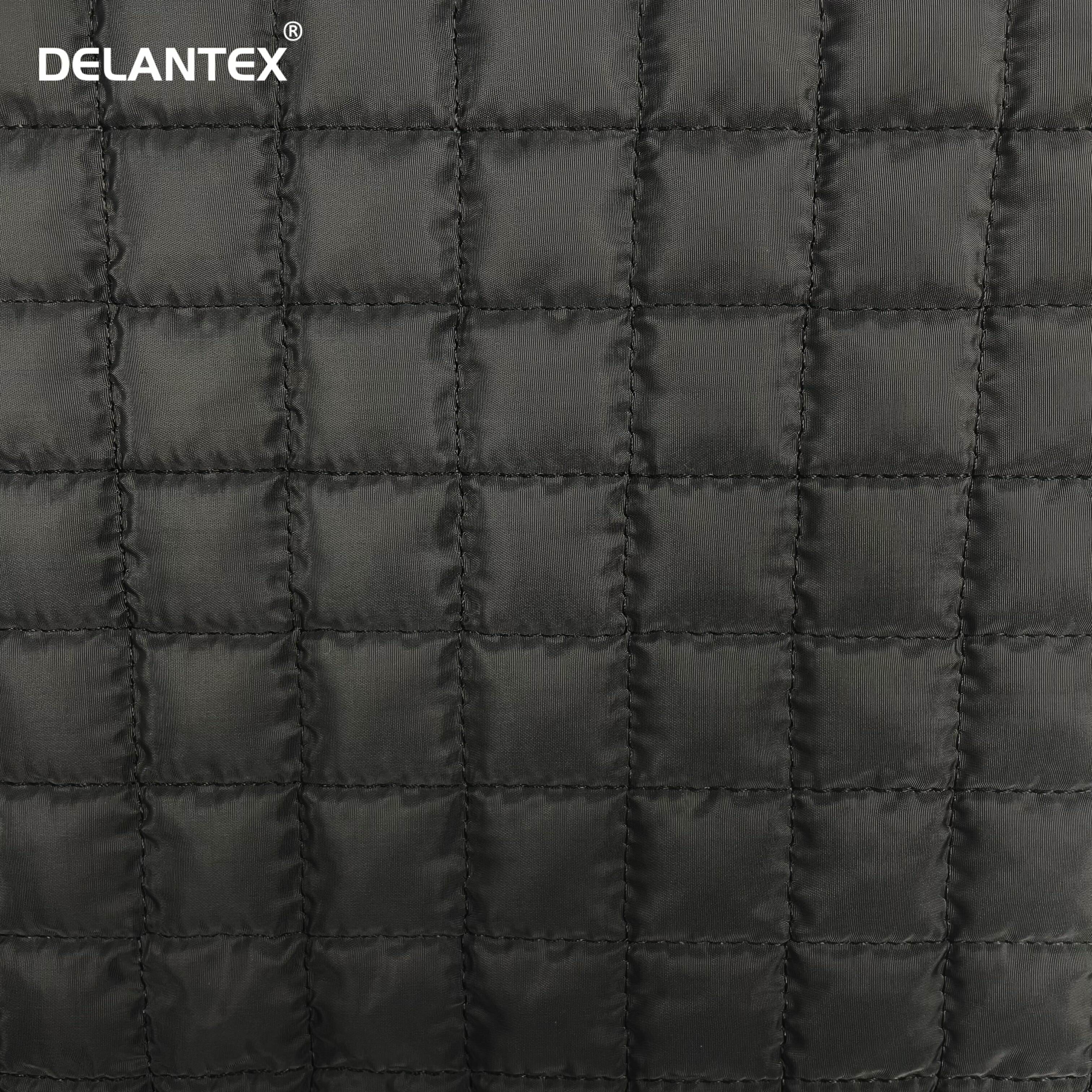 Delantex Warm Quilted Fabric 100% Polyester Pongee Quilting Fabric for Garments