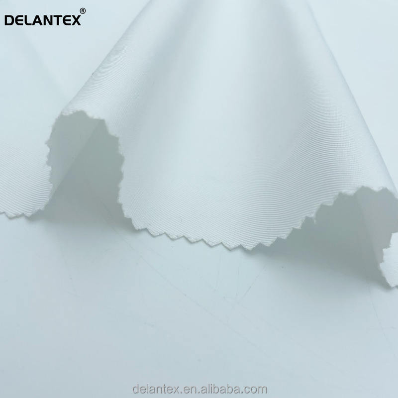 Delantex Wholesale White 205GSM Cool Tweed Hospital Uniform Ice Silk Fabric Men Wear