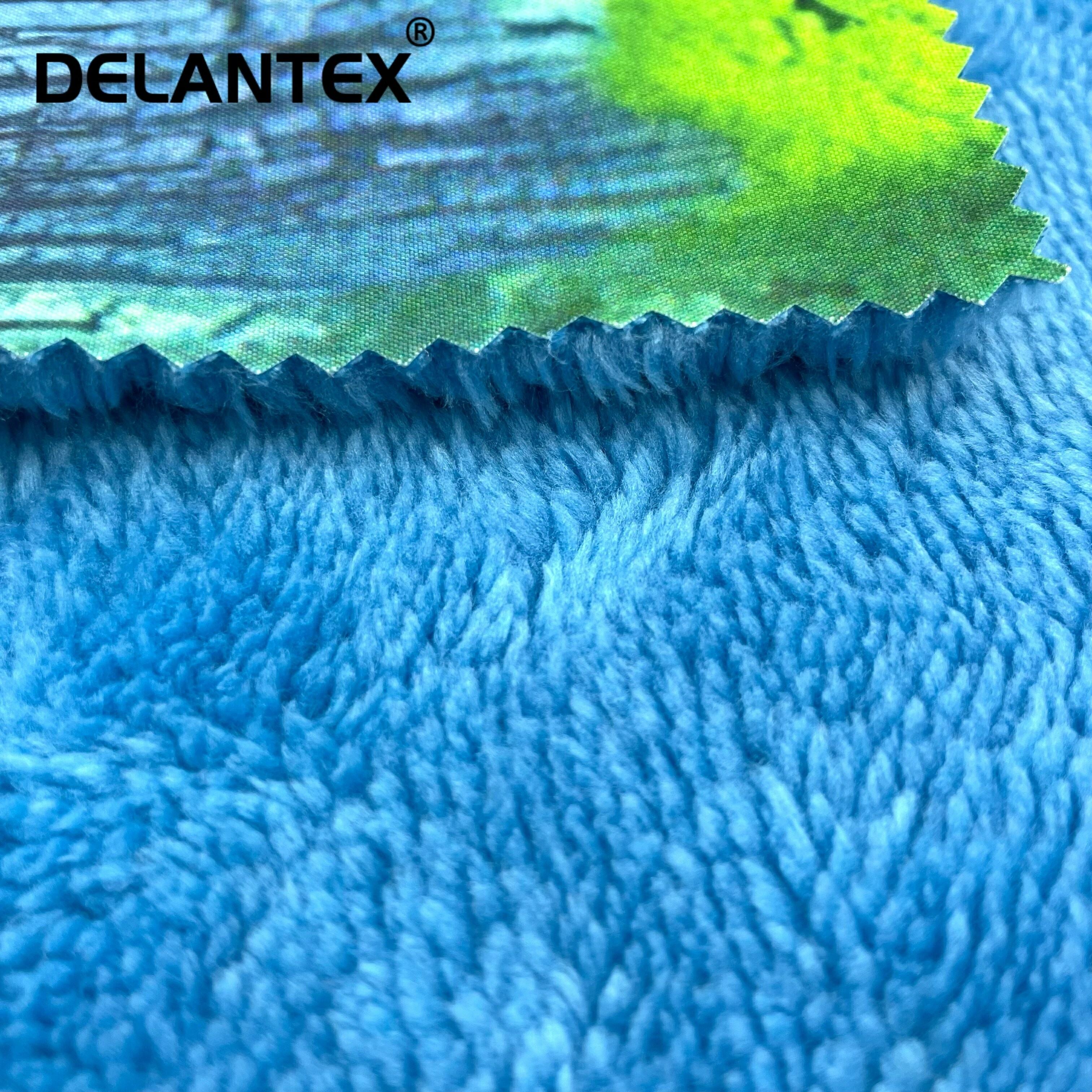 Sherpa Fleece Bonded Spandex Fabric Cold Resistant Warm Fabric