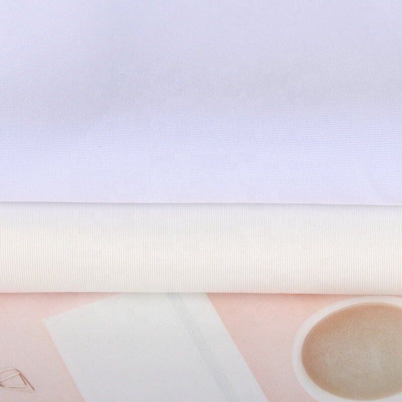 Delantex 85%Polyester 15% Spandex 200GSM Dri Fit Jersey Fabric White for Sublimation