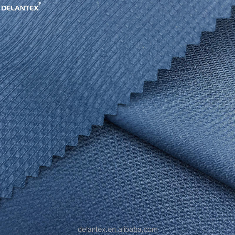 Delantex DTY 75D Extinction Double Line Grid Midpoint Water Resistant Polyester Fabric for Outdoor Clothing