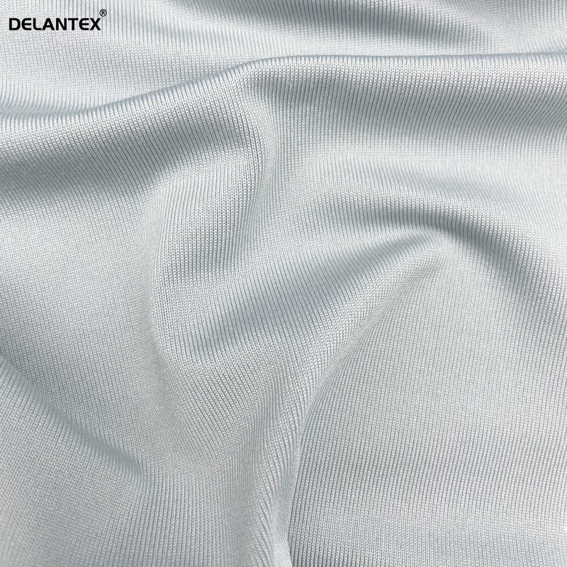 Delantex Sweatshirt Fabric 215GSM 90%recycled Polyester 10%spandex Breathable Wicking Fabric for T-shirt Free Sample