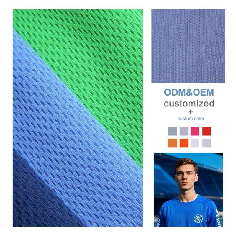 Delantex Mesh Cloth Fabric Brocade Ammonia Sports Jacquard Bird Eye Cloth for Ice Cold Spring and Summer Business T-shirt