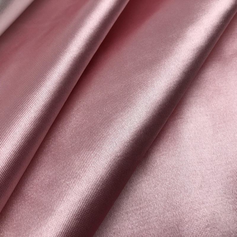 Delantex Polyester Stretch Warp Knit Tricot Crystal Satin 240GSM Fabric Jersey