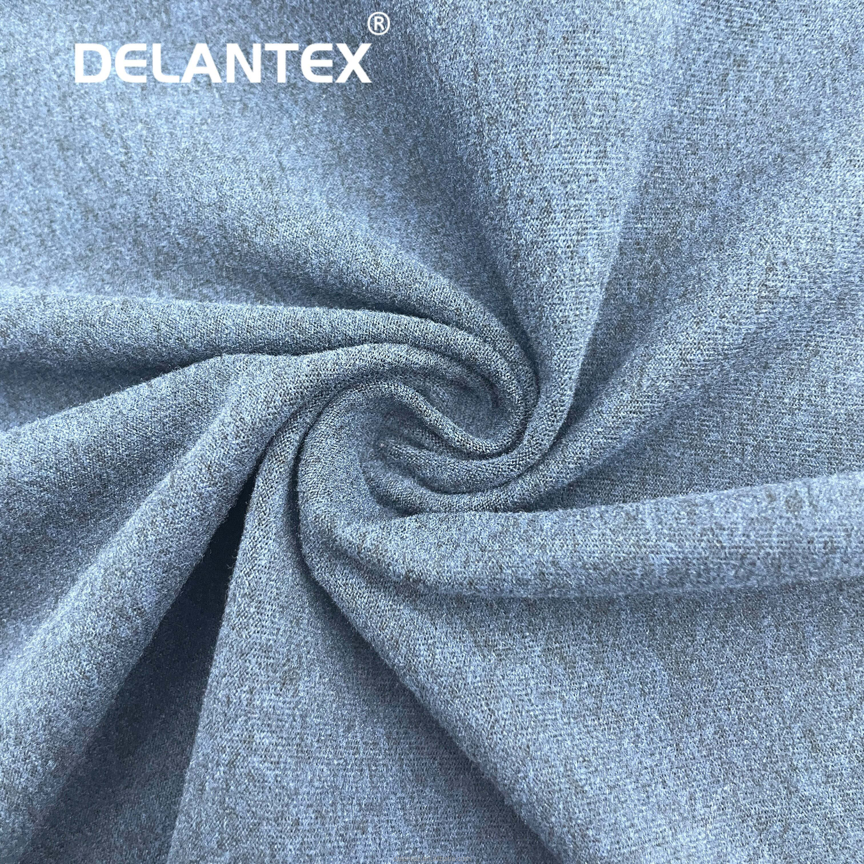 Delantex 100D/144F+20D Polyester Polar Stretch Fleece Fabric with High Quality