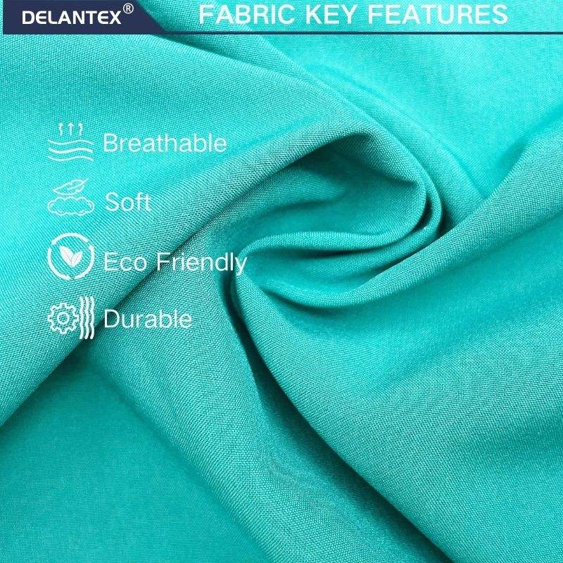 Delantex Customized Hospital Woven Twill 4-Way Stretch Polyester Scrub Fabric for Medical Uniforms