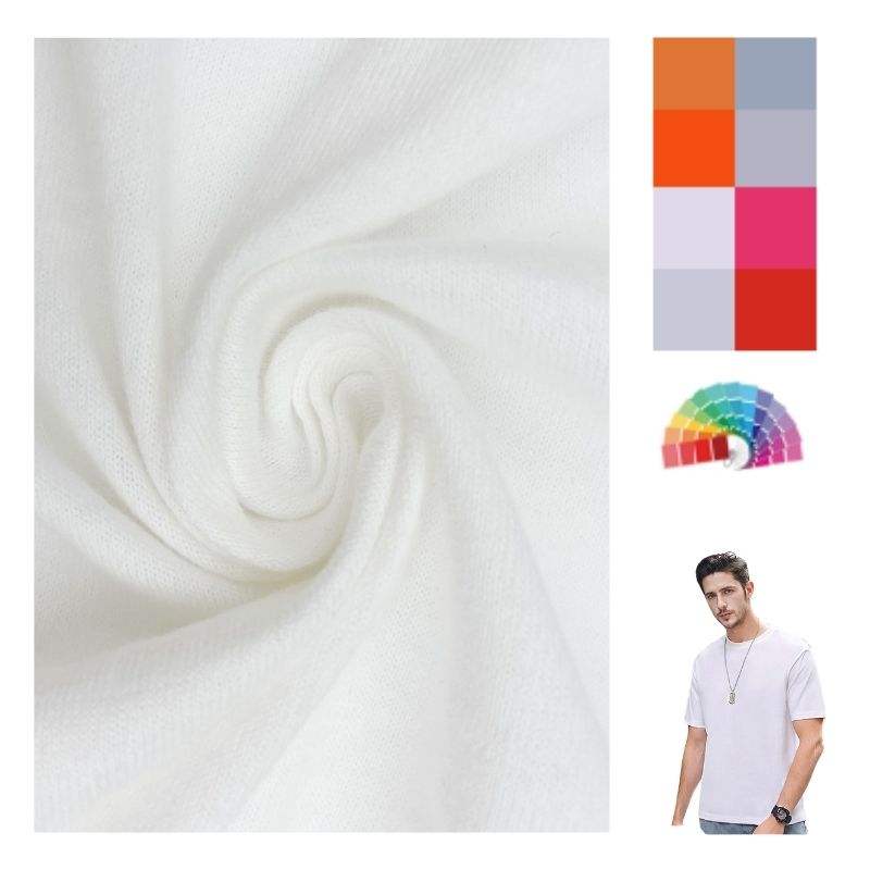 Delantex Custom 100% Cotton 150GSM Single Jersey Knit Fabric Lightweight for Sweatshirt and Sleepwear for Boys