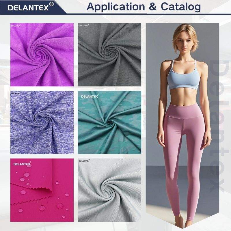 Delantex Four-sided Low Elastic Brocade Ammonia Cloth Flash Laser Wave Dot Bronzing Performance Clothing