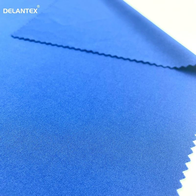 Fashion Breathable Moisture Wicking Fiber Cloth Black Lightweight Polyester Interlock Lining Fabric