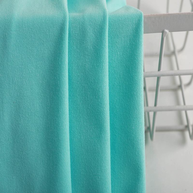 90% Polyester 10% Spandex Brushed Faced Stretch Single Jersey Knit Milk Silk Fiber Fabric Polyester Elastane Apparel Fabric