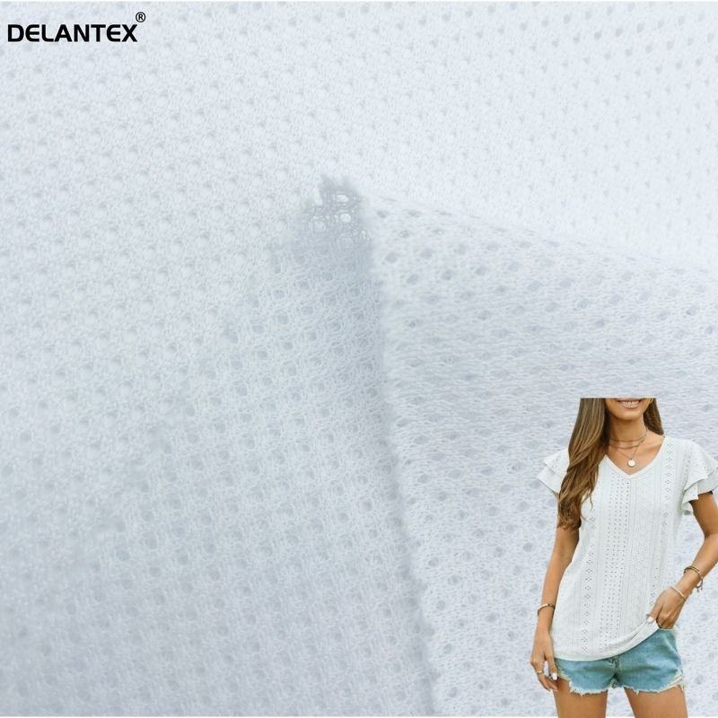 Wholesale 75D/36F White Holes Polyester Bird Eye Mesh Fabric for Lining