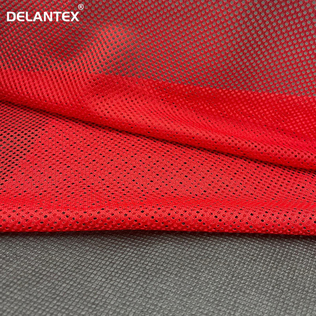 Delantex 100polyester Knitted High Quality Stretch Bird Eye Mesh Fabric for Activewear