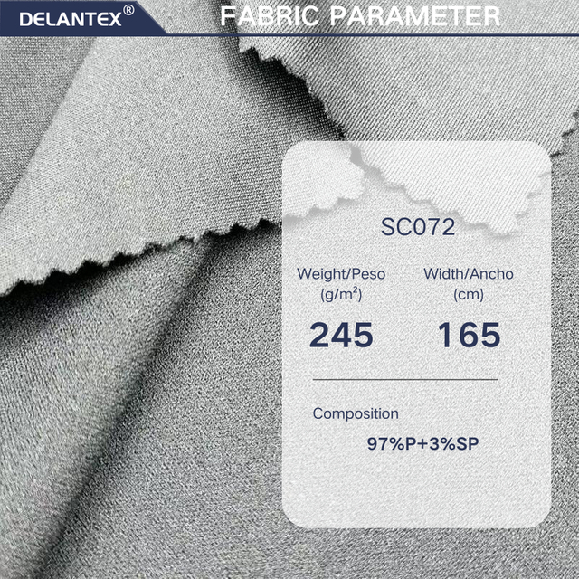 Delantex Factory Cheap Price Double Faced scuba Fabric 165cm 245gsm