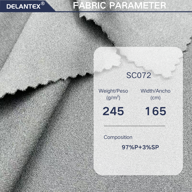 Delantex Factory Cheap Price Double Faced scuba Fabric 165cm 245gsm