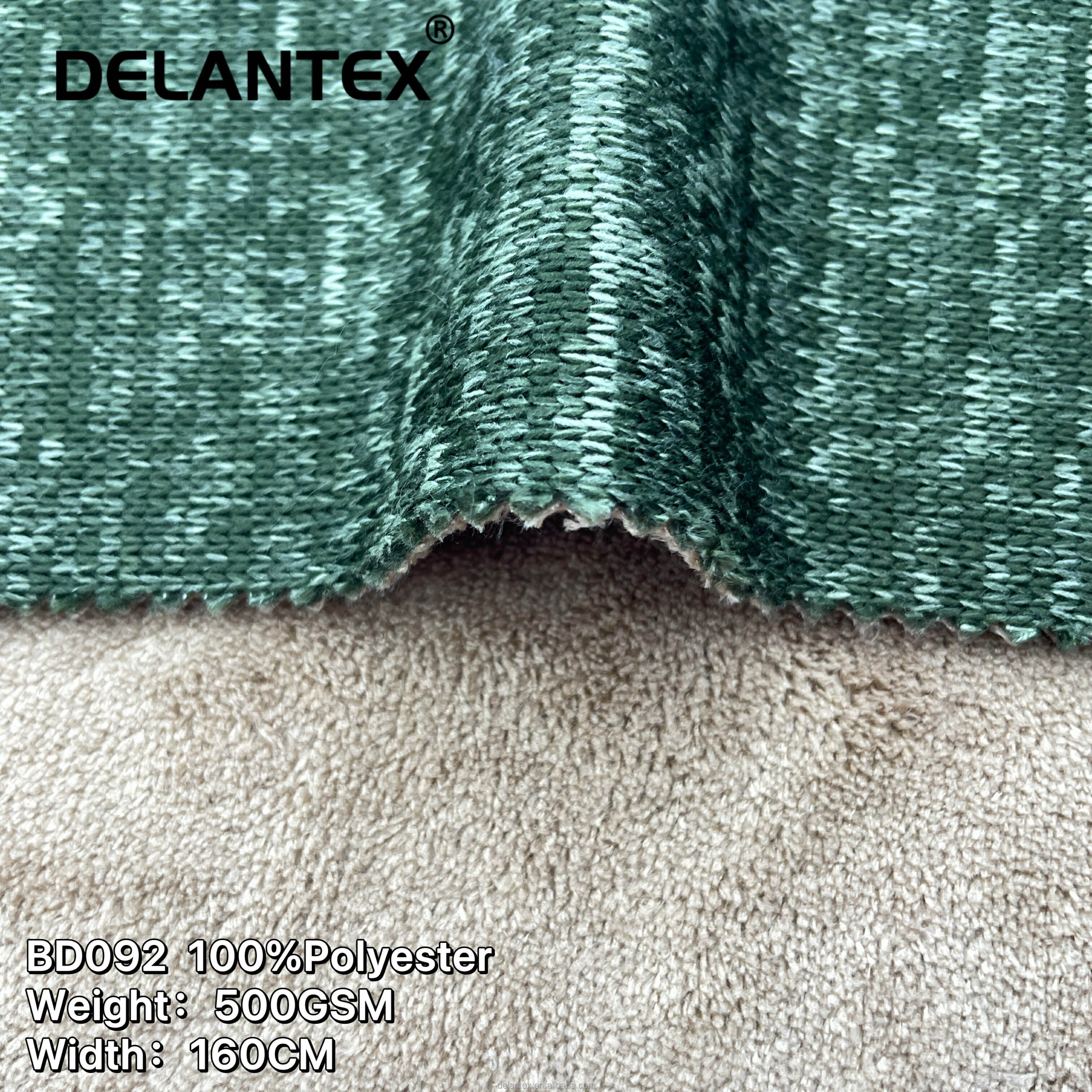 Delantex High Quality 500GSM 160CM Bonded Coral Fleece Fabric by the Yard