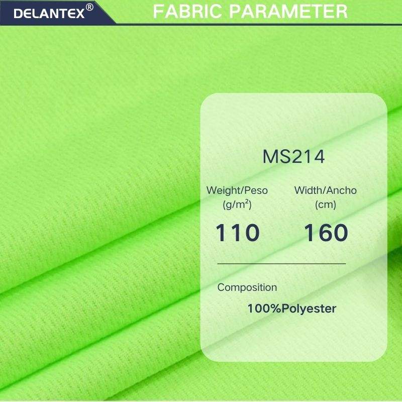 Delantex 100% Polyester Dry Fit Bird Eye Mesh Soccer Jersey Fabric for Sports Wear Lining for Outdoor Use