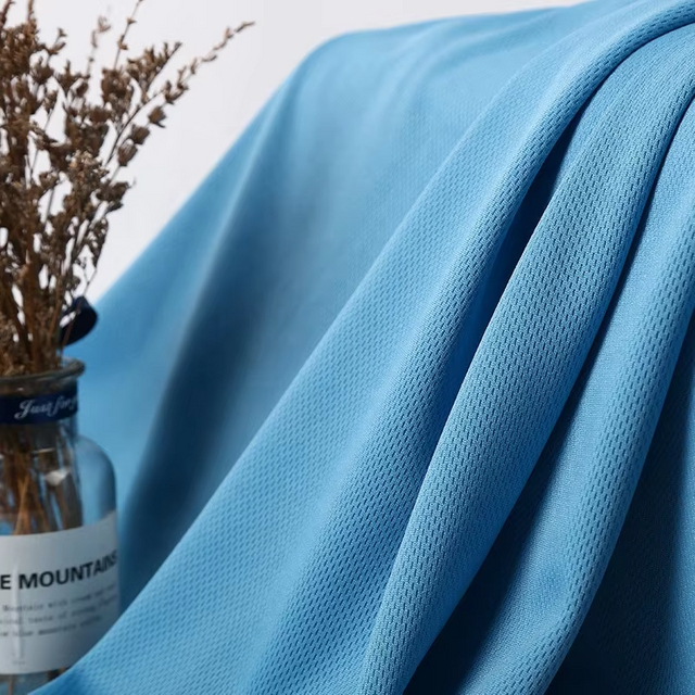 Delantex Dry Fit 100% Polyester Fabric Bird Eye Mesh Fabric for Sportswear