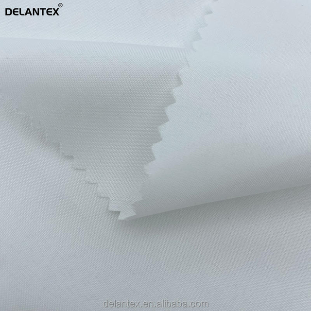 Delantex DTY 210cm 60gsm White Pongee Fabric for Garment Lining