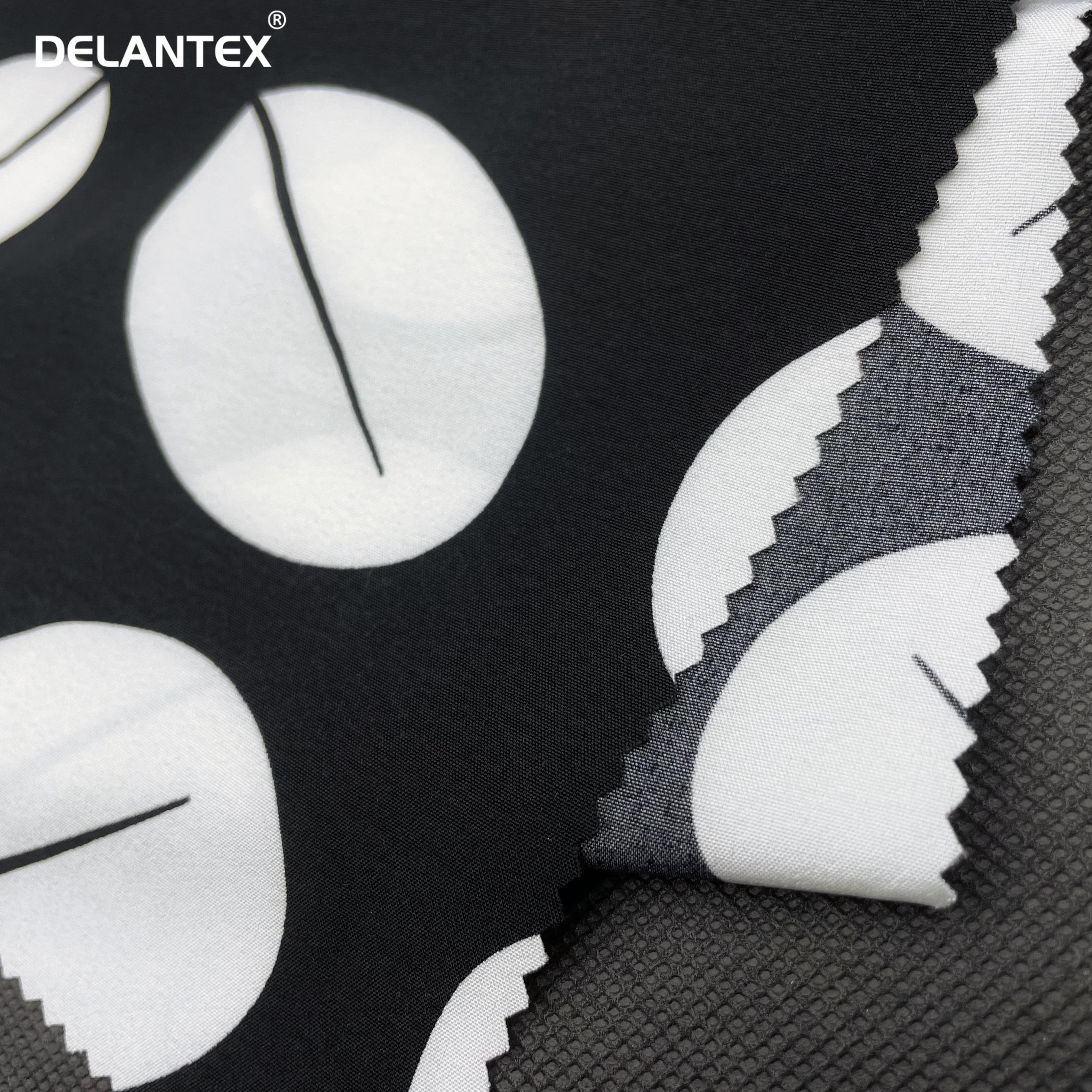 Delantex High Quality Super Soft Polyester Spandex Printed 4-Way Stretch Fabric for Blouse