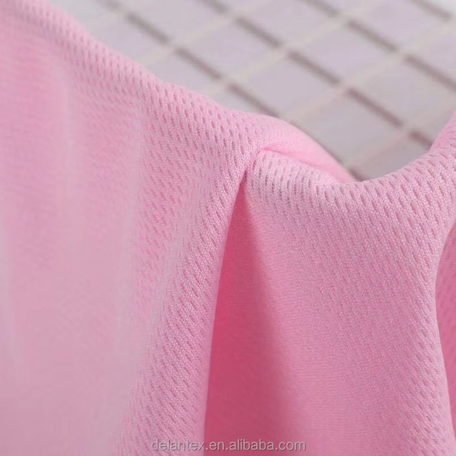 Delantex 100% Polyester Dry Fit Fabric Eyelet Bird Eye Mesh Fabric