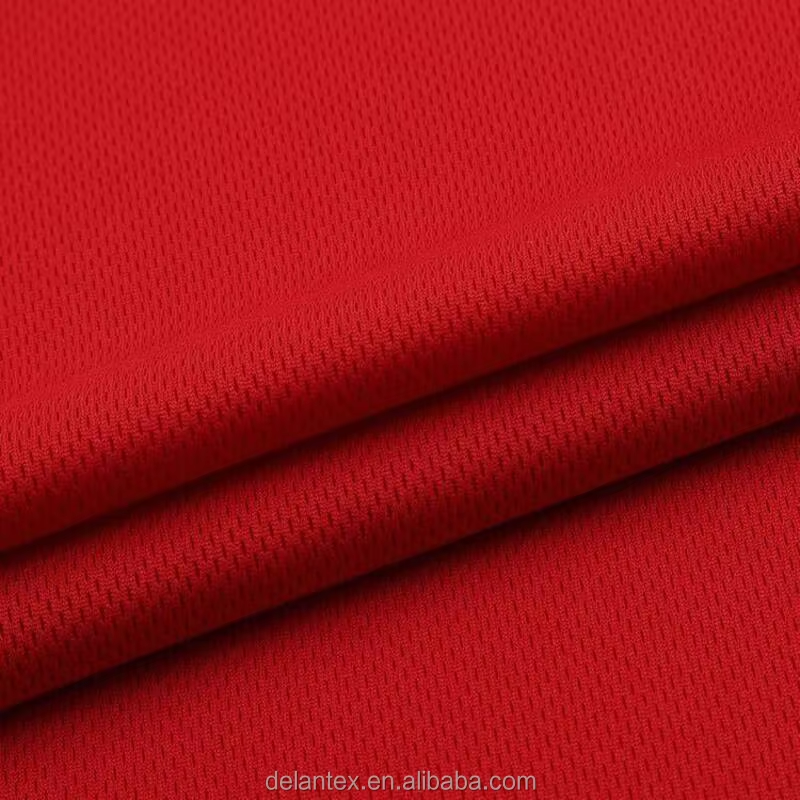 Delantex 100 Polyester Hight Quality Fa-Ke Mesh Brid Eye Fabric 190GSM 160cm