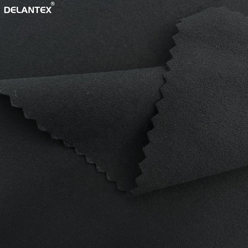 Delantex 85%polyester 15%spandex 2 Sides Brushed Stretch Interlock Jersey Fabric Supplier