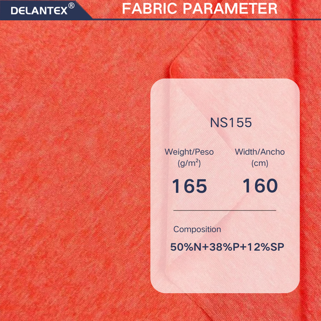 Delantex Nylon Polyester and Spandex Fabric Sports Wear 165gsm Wear Resistant and Comfortable Fabric