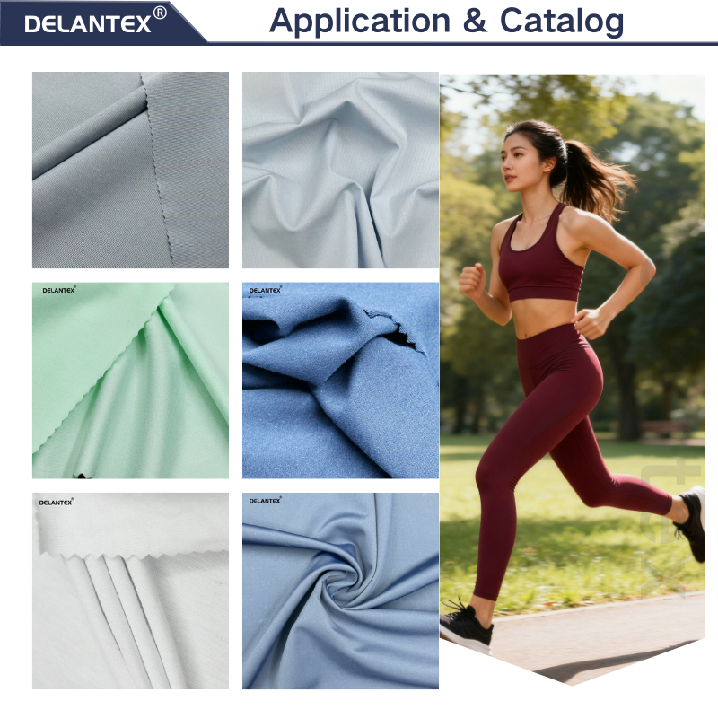 Delantex 120cm 140gsm 50%polyester 12%nylon 38%spandex Swim Yoga Fabric