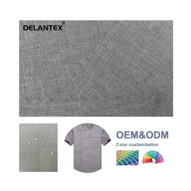 Delantex Anti-Pill Encryption Waterproof Workwear Uniform Plain Cationic Fabric Wholesale