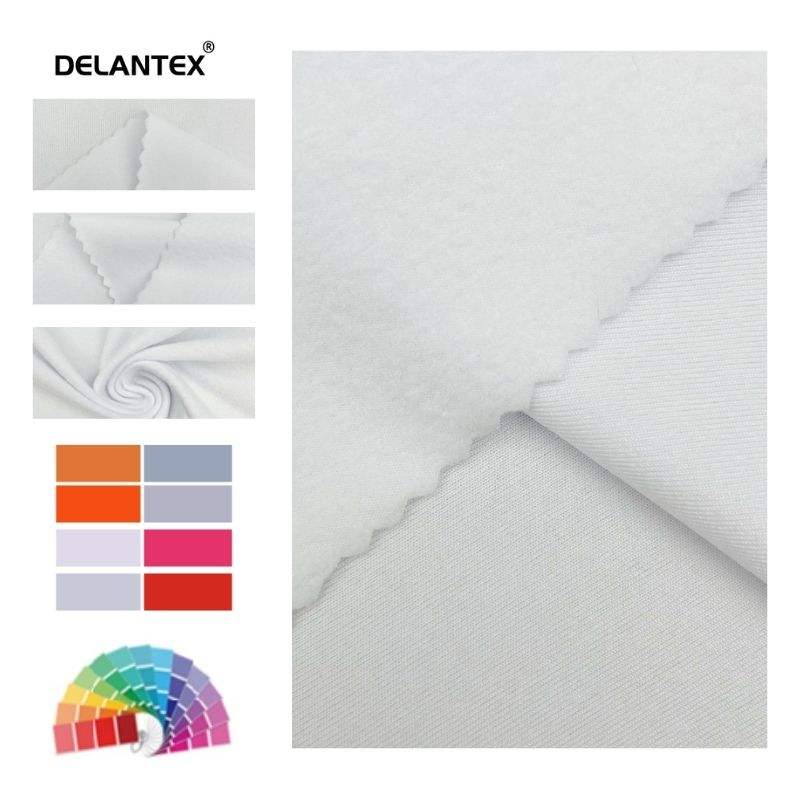Delantex Hot Sell Dry Fit Fabric Stretch 95%Polyester 5%spandex Plain Cloth Single Jersey Knit Fabric