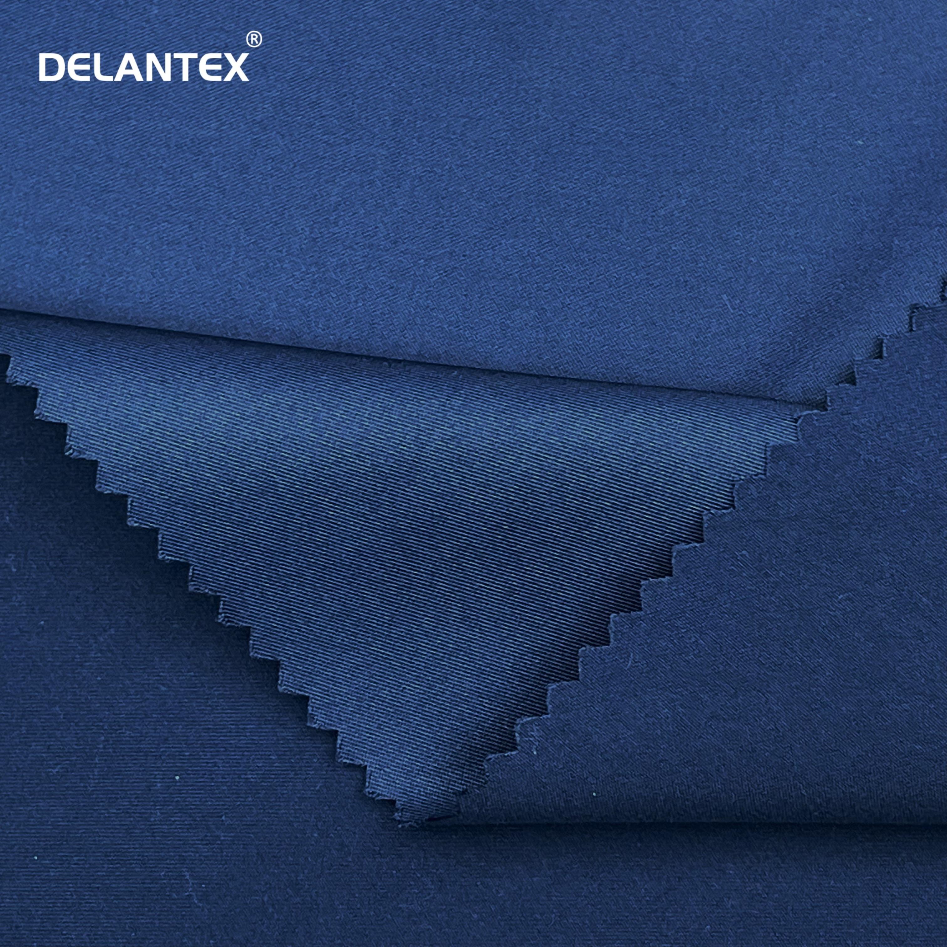 Delantex Blue Color 100 Polyester Microfiber Peach Skin Fabric for Beach Shorts