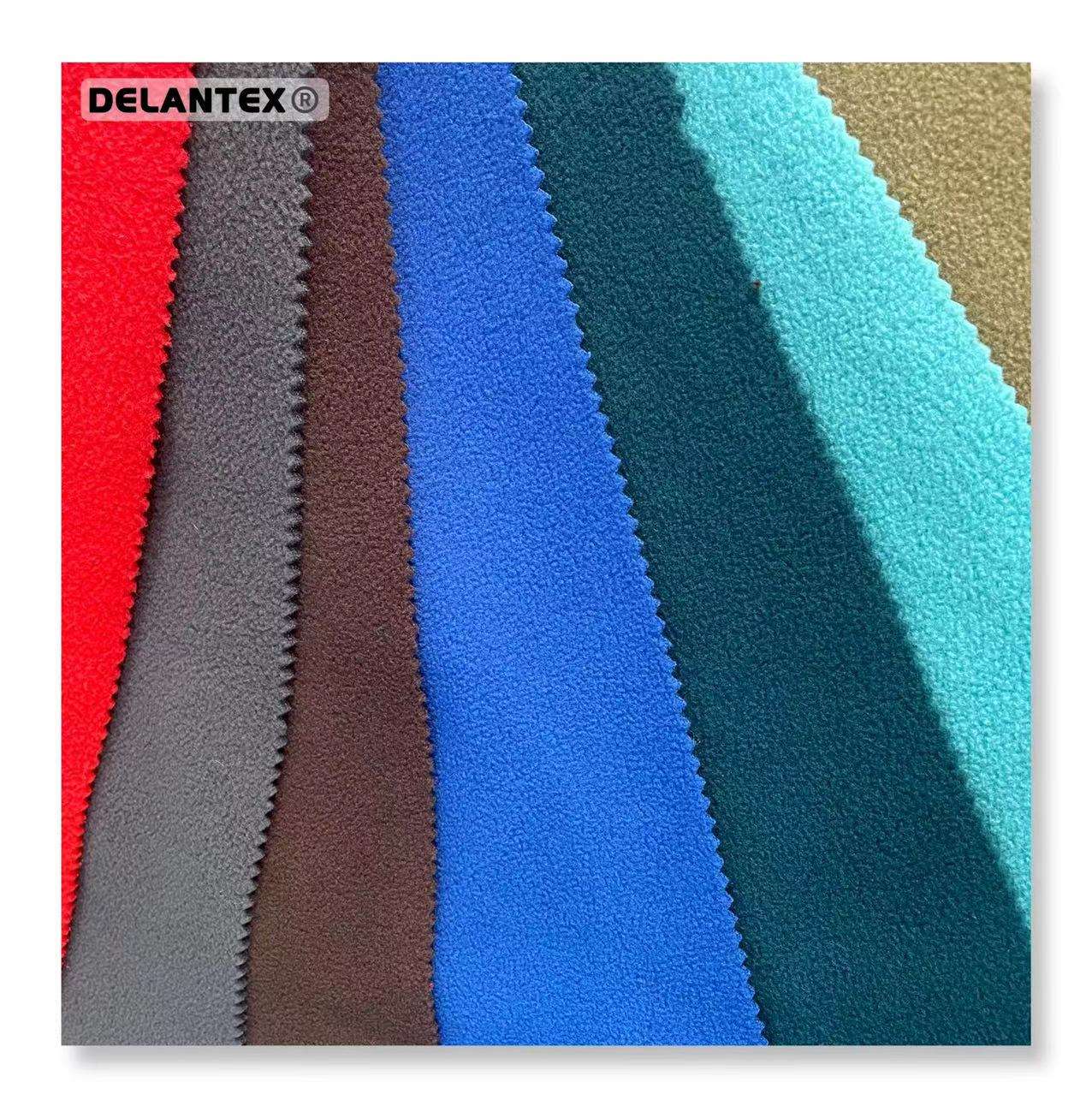 Delantex 100 Polyester 280GSM Anti Pill Ripstop Micro Polar Fleece Fabric Sofa Cover Fabric 170GSM Manufacturer Free Sample