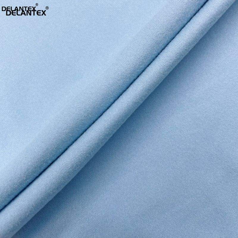 Delantex Hot Sale Skin Friendly Double Brushed Polyester Spandex Elastic Jersey Fabric for Sportswear