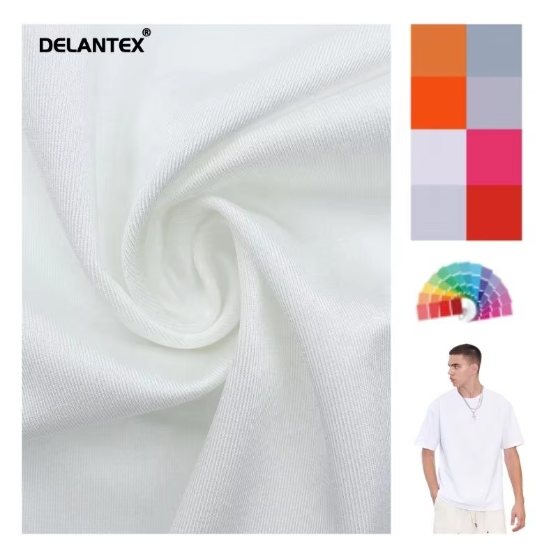 Delantex Dry Fit 90%polyester 10%spandex Yoga Wear T-shirt Fitness Sports Fabric