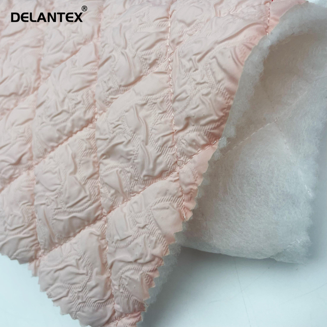 Delantex Customized 20D 400T High Density Smooth FD Nylon Taffeta Proof Cired Quilting Fabric for Jacket
