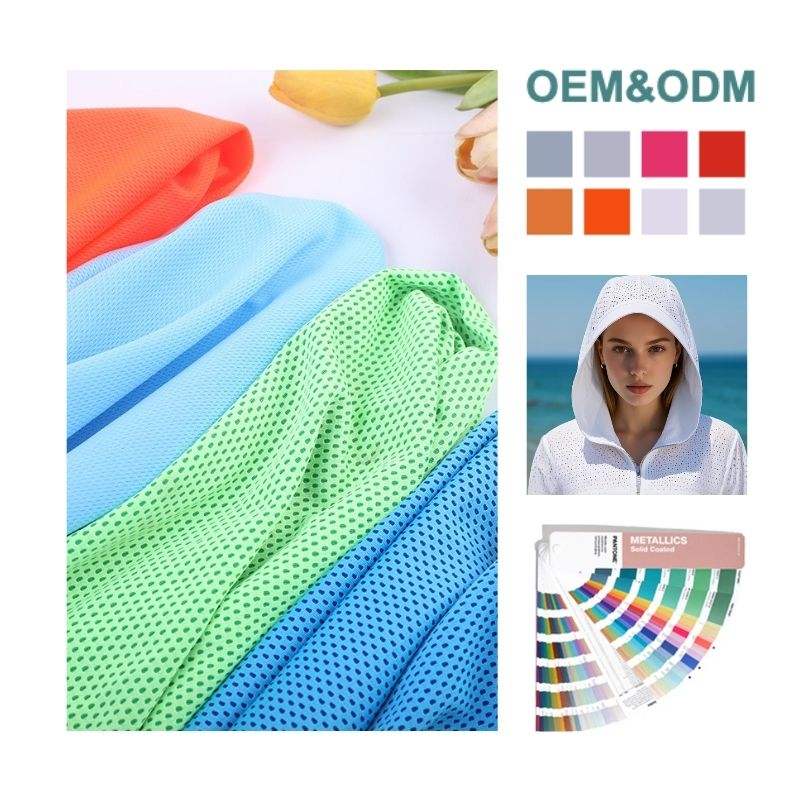Delantex 75D Polyester Mesh Fabric for Sunscreen Clothing