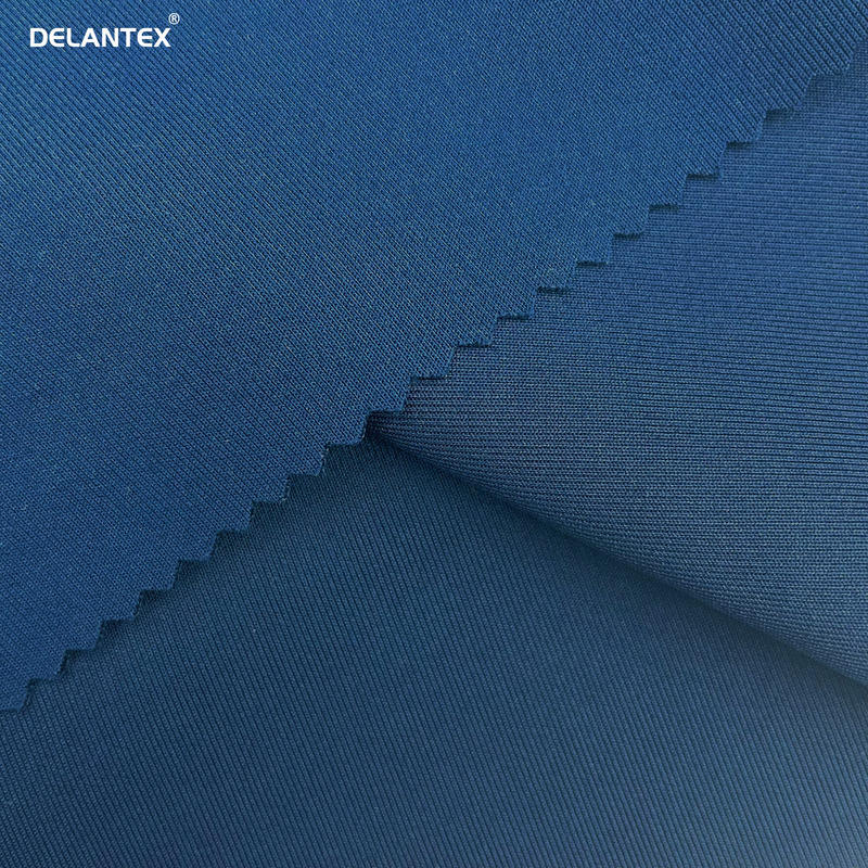 Delantex Manufacture Garment 75D/72F 92%polyester 8%spandex scuba Fabric With Good Quality