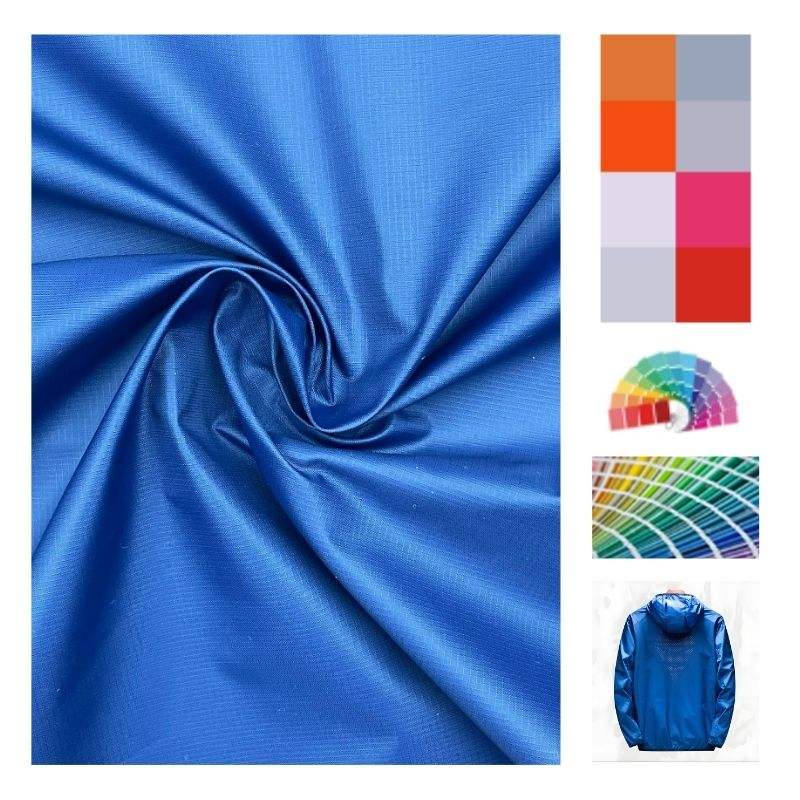Delantex 100 Polyester Lightweight Water Repellent Pongee Fabric for Outdoor Jackets