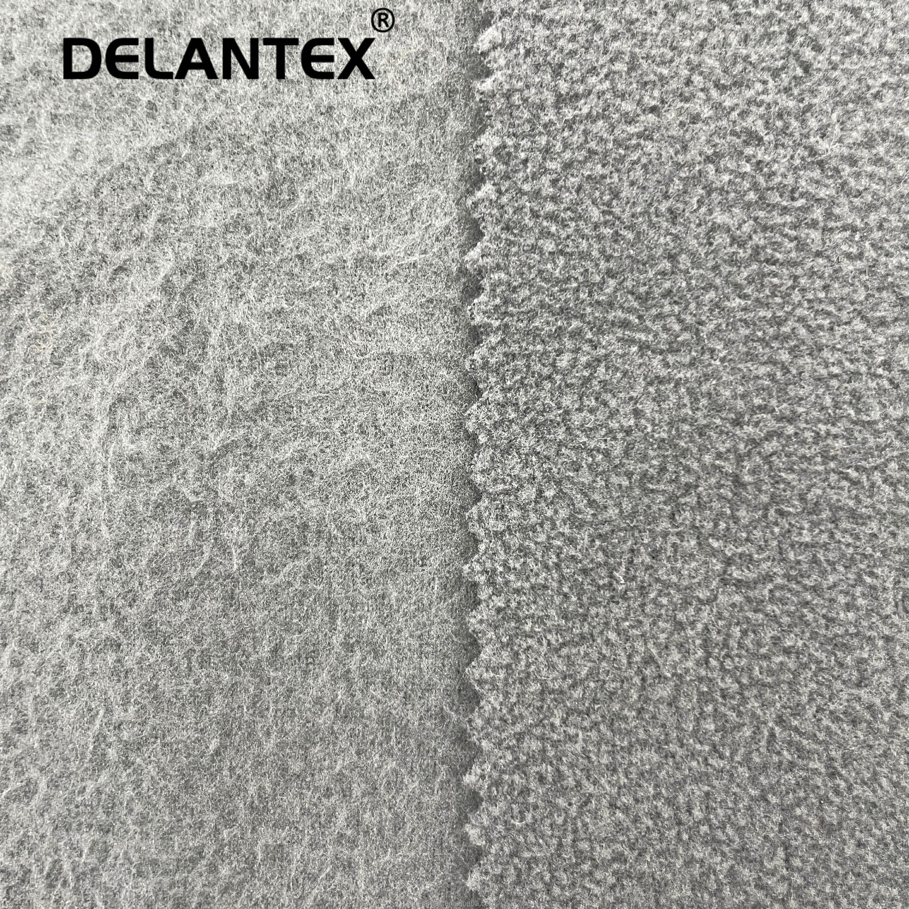 Delantex 75D/144F Moisture Wicking Double Side Brush 1 Side Fleece Fabric for Sale